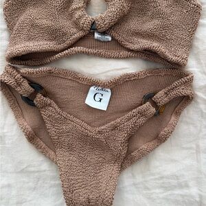 Hunza G Tan Gloria Bikini Set